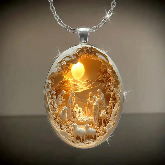 Kerstglans Ovale Ketting