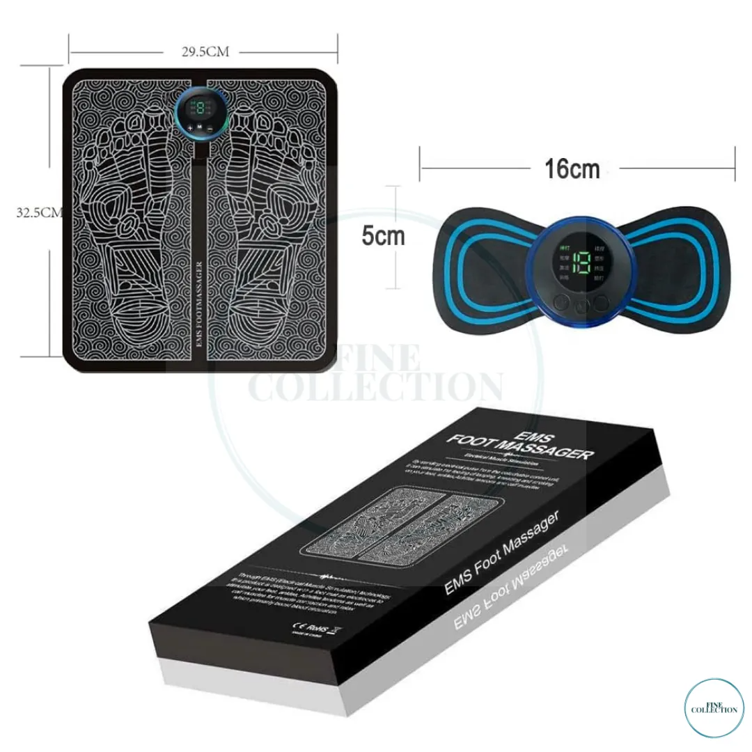 Veralix DuoRelax 2-in-1 EMS Nek- en Voetmassageset