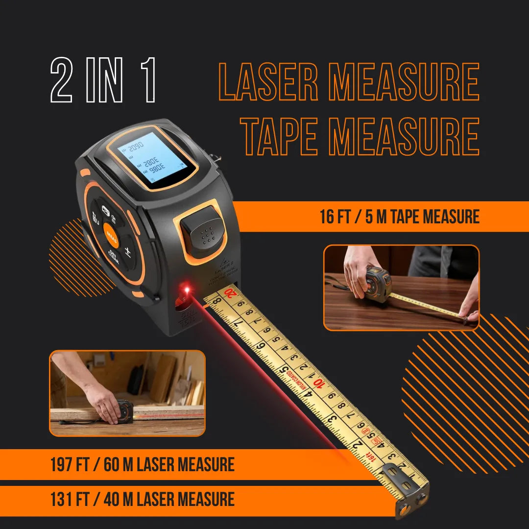 🟡 Veralix DualMeasure – De Slimste 2-in-1 Meettool voor Iedere Klusser